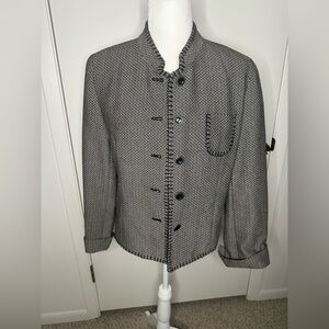 Christopher & Banks Jacket with Mandarin Collar size S